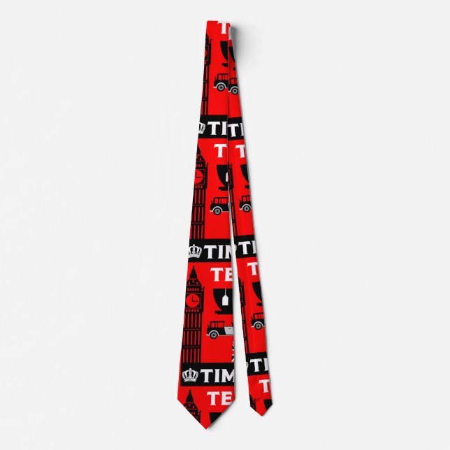 Classic British Tea Drinkers       Tie (Front)