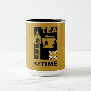 Classic British Tea Drinkers Two-Tone Coffee Mug