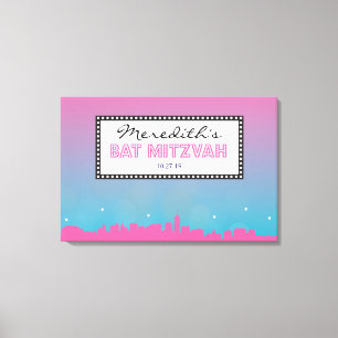 CLASSIC BROADWAY Bar Bat Mitzvah Sign In Board