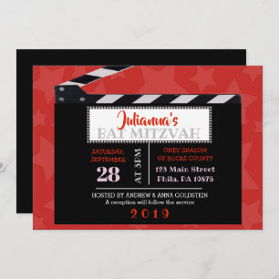 CLASSIC BROADWAY Bat Mitzvah Invitation