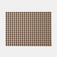 Classic Brown Ivory Pepita Houndstooth Pattern