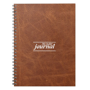 Classic Brown Leather Look Notebook Cover