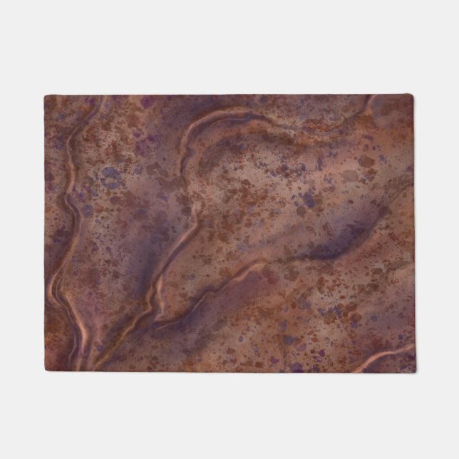 Classic Brown Marble Doormat  (Front)