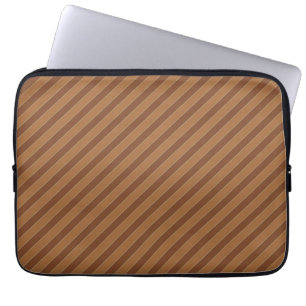Classic Brown Stripes Laptop Sleeve