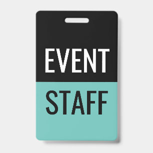 Classic Budget Event Staff Badges