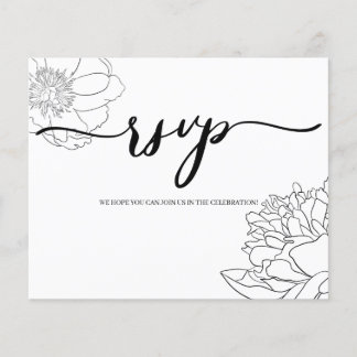 Classic/Budget/ RSVP card. Flyer