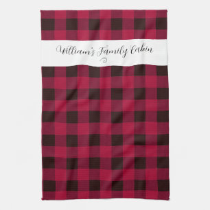 Classic Buffalo Check Family Cabin Kitchen Towel