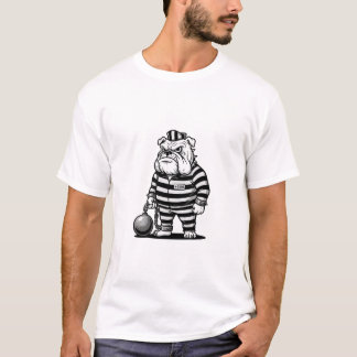 classic Bulldog prisoner with ball chain T-Shirt