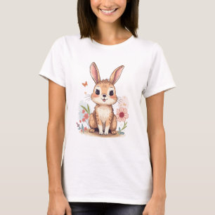Classic Bunny Design -Minimalistic T-Shirt