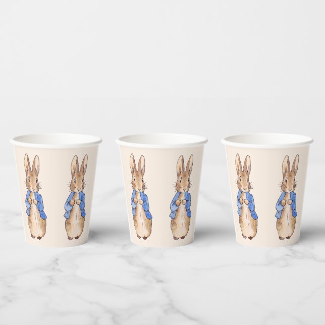 Classic bunny rabbit in blue jacket paper cups (Multi)