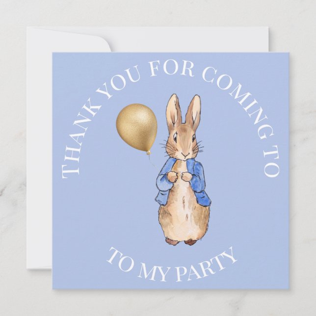 Classic bunny rabbit Thank you Card (Front)