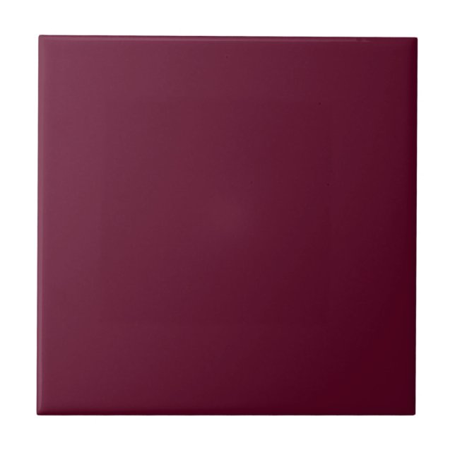 Classic Burgundy | #800020 Traditional, deep wine  Tile (Front)