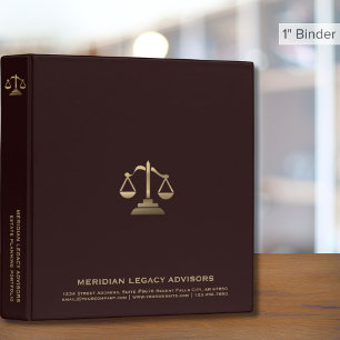 Classic Burgundy Estate Planning Trust Documents Binder