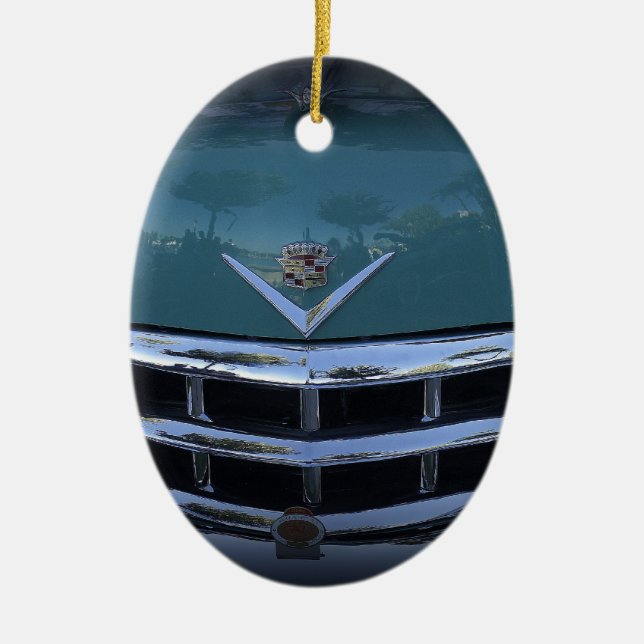 Classic Cadi Ceramic Ornament (Front)