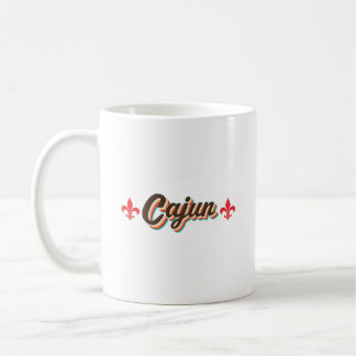 Classic Cajun Fleur-de-lis Retro Throwback  Vintag Coffee Mug