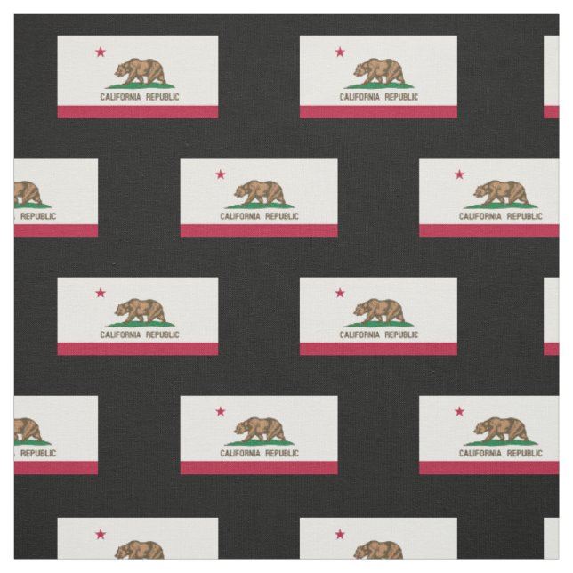 Classic California State Flag Fabric (Swatch)