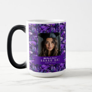 Classic Calla Lilies Pattern Congrat Graduate Magic Mug