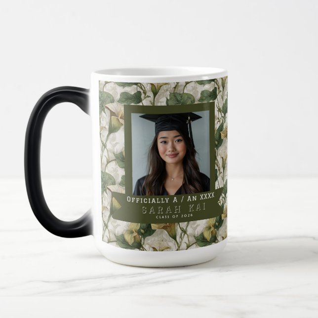 Classic Calla Lilies Print Graduate Class Of Magic Mug (Left)