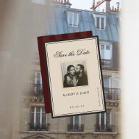 Classic Calligraphy Nostalgic Luxury Save the Date