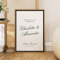 Classic Calligraphy Old Money Wedding