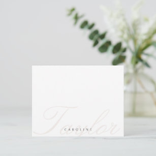 Classic Calligraphy Personalized Stationery Card