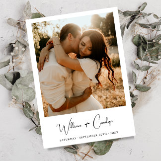 Classic Calligraphy Script Wedding Invitation