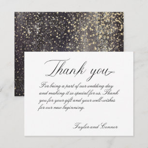Classic Calligraphy Wedding Thank You Card
