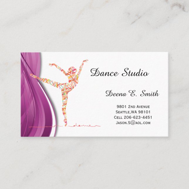 Classic Calling Card-Dance Sample (Front)