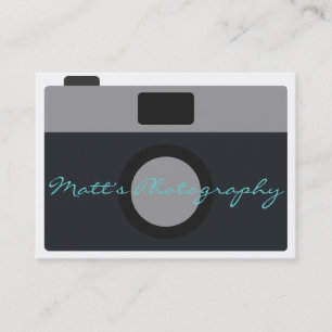 Classic Camera Icon for Photographer Business Card