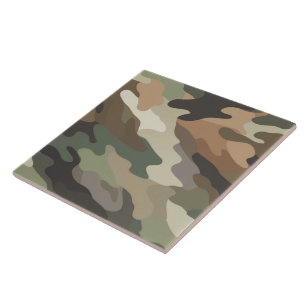 Classic Camouflage Pattern Decorative Ceramic Tile