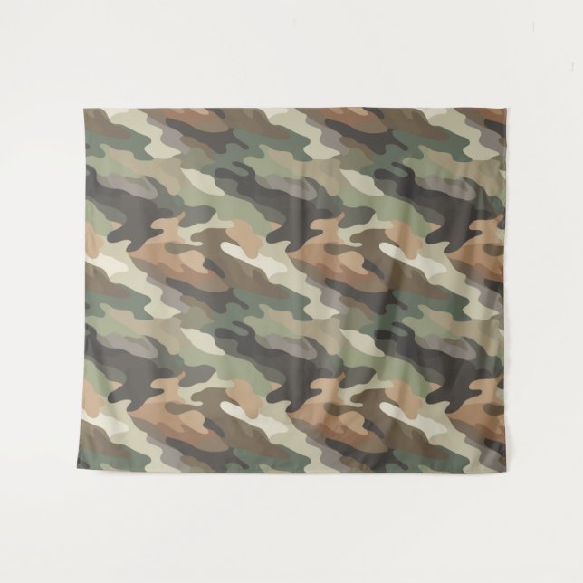 Classic Camouflage Pattern Decorative Wall Tapestry (Front (Horizontal))