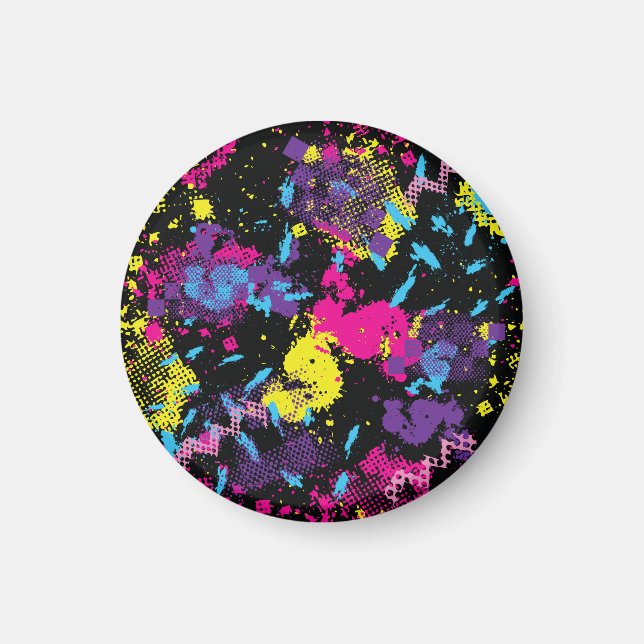 Classic Camouflage: Seamless Vintage Pattern Magnet (Front)