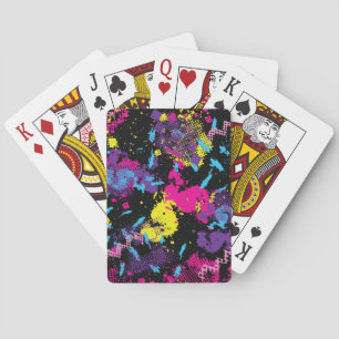 Classic Camouflage: Seamless Vintage Pattern Playing Cards