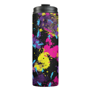 Classic Camouflage: Seamless Vintage Pattern Thermal Tumbler