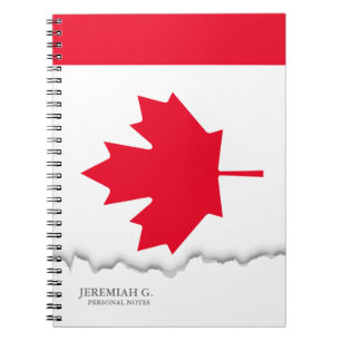 Classic Canada Flag Notebook