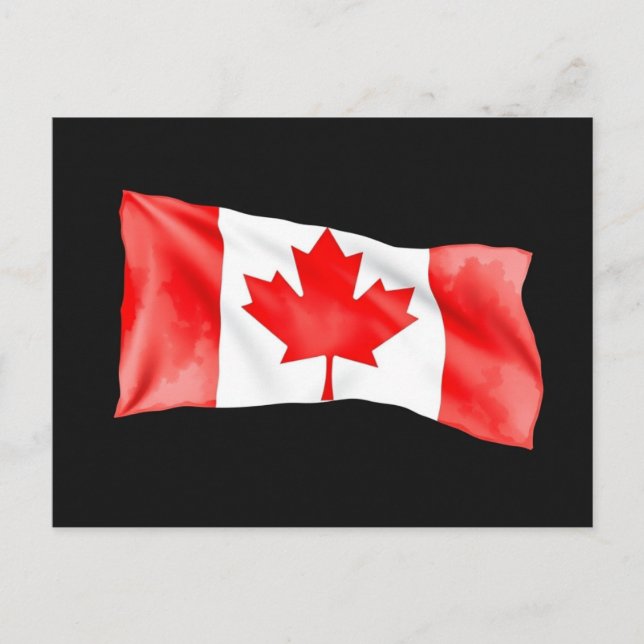Classic Canada flag postcard (Front)