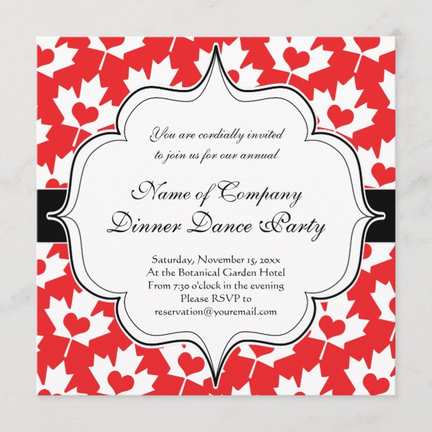 Canada Invitations Zazzle CA