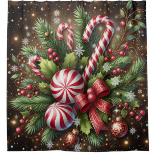Classic Candy cane/peppermint Christmas greenery