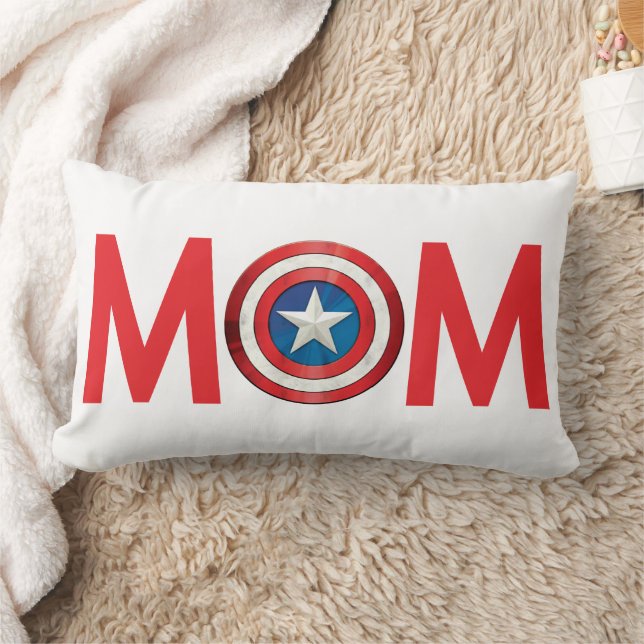 Classic Captain America Mom Lumbar Pillow (Blanket)