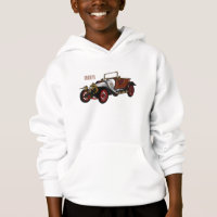 Classic car 1920 cartoon illustration