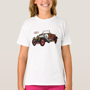 Classic car 1920 cartoon illustration T-Shirt