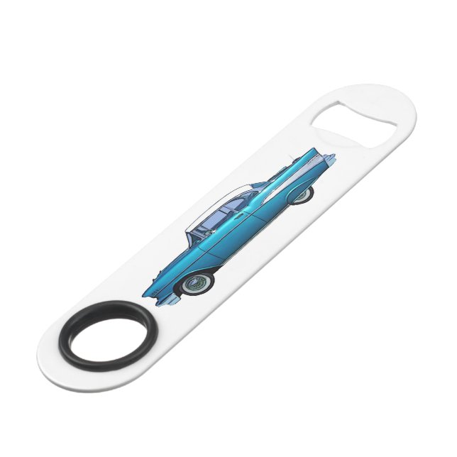 Classic car 1957 Chevy BelAire bottle opener Bar Key (Front Angled)
