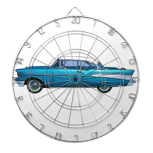 Classic car 1957 Chevy BelAire custom dartboard