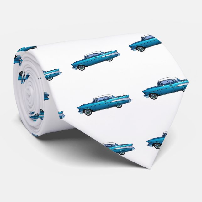 Classic car 1957 Chevy BelAire Tie (Rolled)