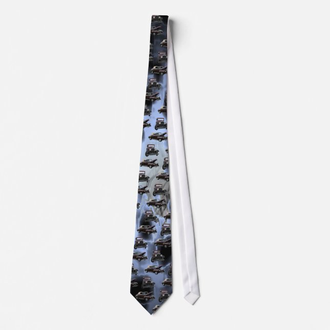 Classic Car Abstract Tie (Front)