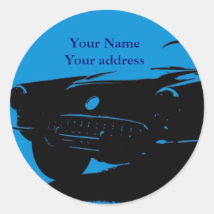 Classic Car Address Labels