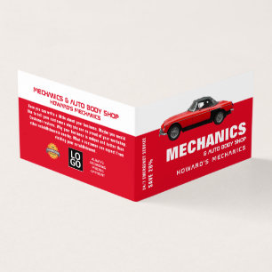 Classic Car, Auto Mechanic & Repairs, Detailed Business Card