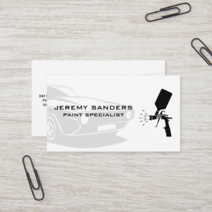 Classic Car   Auto Paint Service Business Card