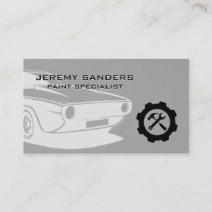 Classic Car   Auto Paint Service   Mechanic Tech Business Card