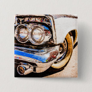 Classic Car Beauty 2 Inch Square Button